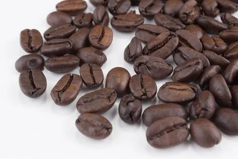 Stack of coffee beans Stock Photos