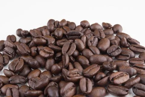 Stack of coffee beans Stock Photos
