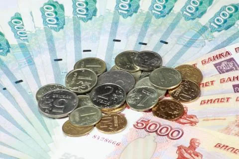 Stack of coin and bond Foto stock