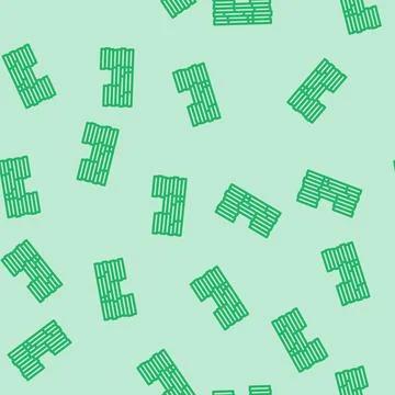 Stack coin cash bank line vector seamless pattern Stock Illustration
