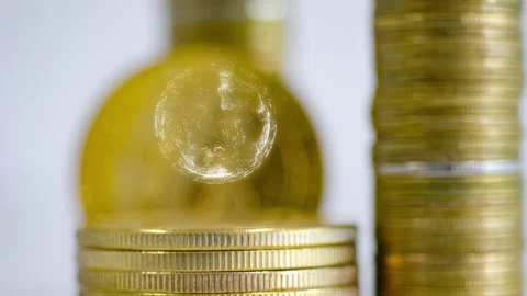 Stack coin with global stop motion. Stock Footage 232925103