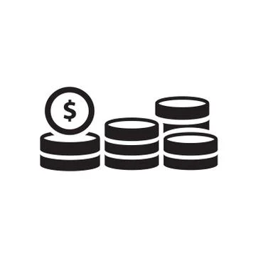 Stack of coins icon Stock Illustration