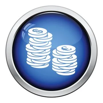 Stack of coins  icon Stock Illustration