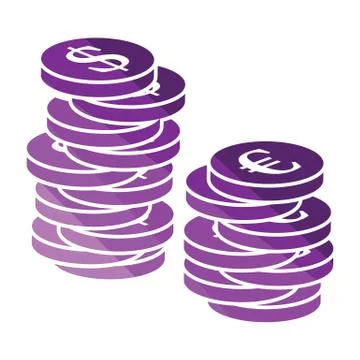 Stack of coins  icon イラスト素材