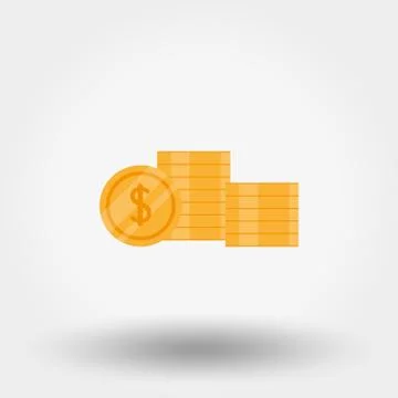 Stack of coins. Stock Illustration