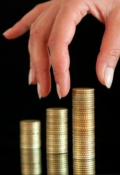 Stack of coins Stock Photos