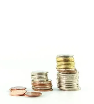 Stack of coins 스톡 사진