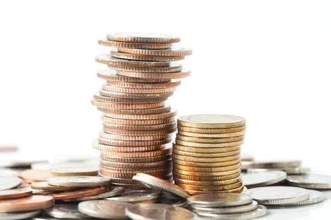 Stack of coins Stock Photos