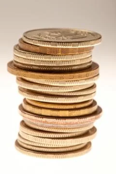 Stack of coins Stock Photos