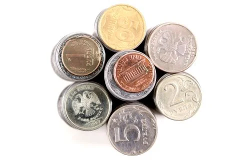 Stack of coins Stock Photos