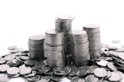 Stack of coins Stock Photos