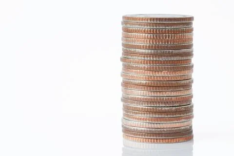 Stack of coins Stock Photos
