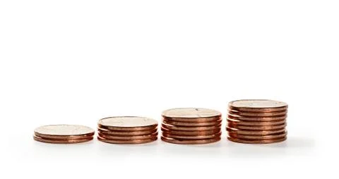 Stack of coins. Stock Photos