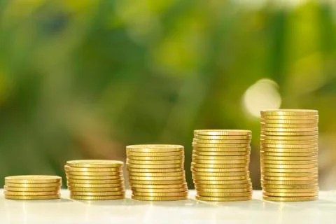 Stack of coins Stock Photos