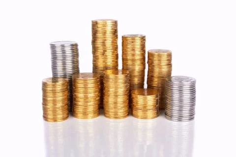 Stack of coins Stock Photos