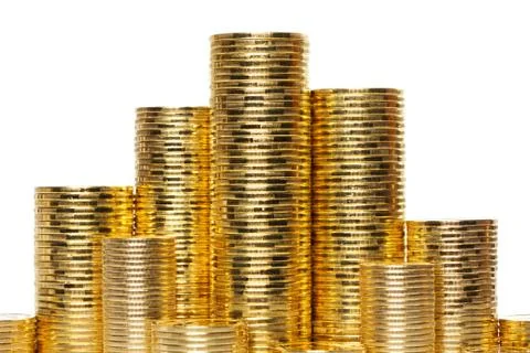 Stack of coins Foto stock