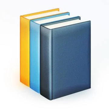 Stack of color books Illustrazione stock