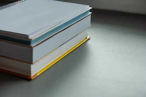 Stack of color books Stock Photos