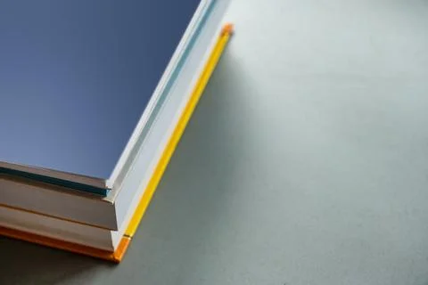 Stack of color books Foto stock