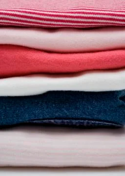 Stack of color clothes Фото