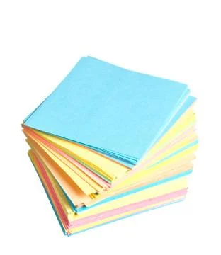 Stack of colored paper 스톡 사진