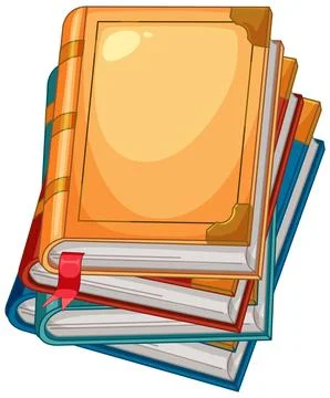 Stack of Colorful Books Illustration イラスト素材