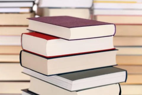 Stack of colorful books Stock Photos
