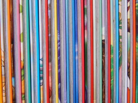 Stack of colorful Books Stock Photos