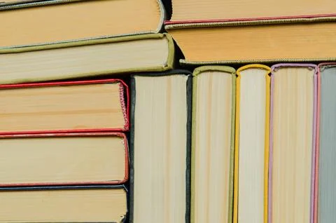 A stack of colorful books Stock Photos