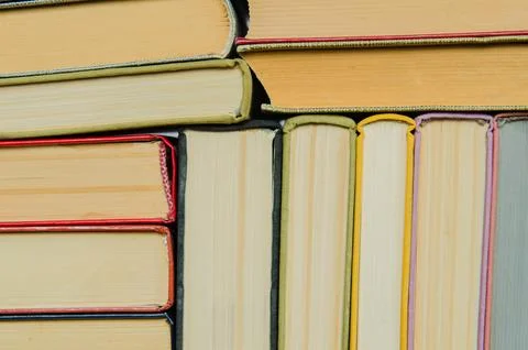 A stack of colorful books Stock Photos