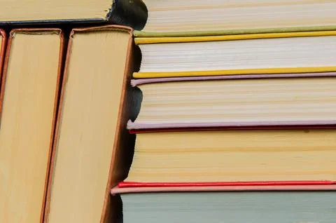 A stack of colorful books Stock Photos