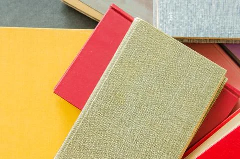 A stack of colorful books Stock Photos