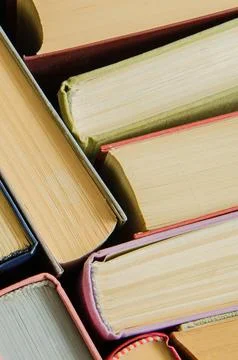 A stack of colorful books Stock Photos
