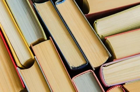 A stack of colorful books Stock Photos