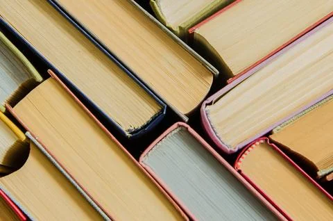 A stack of colorful books Stock Photos