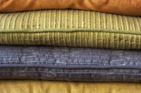Stack of colorful cushions Stock-Fotos