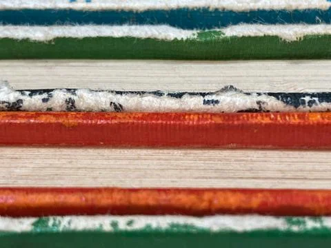 Stack of Colorful Old Books Stock Photos