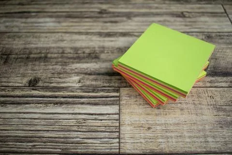 Stack colorful sticky notes Stock Photos
