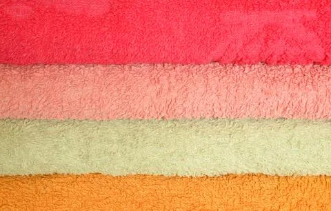 Stack of colorfull towels Stock Photos