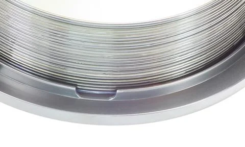 Stack compact disc on white background 库存照片