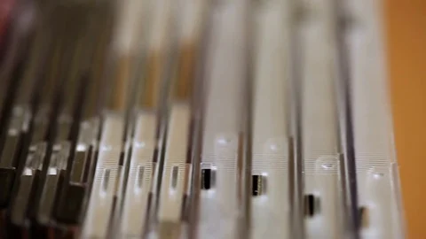 Stack of compact discs Stock Footage 81268016