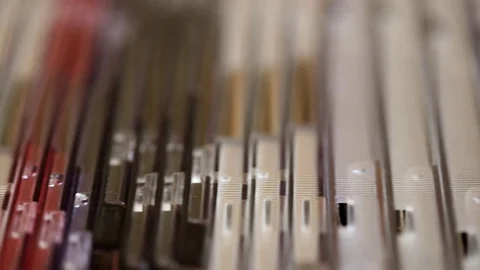 Stack of compact discs 库存影片 81268021