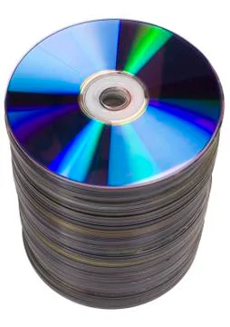 Stack of compact discs Stock Photos