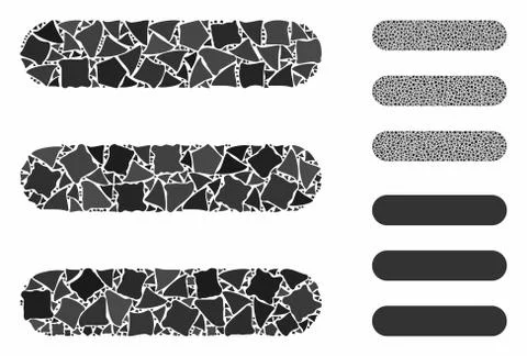 Stack Composition Icon of Humpy Parts Illustrazione stock