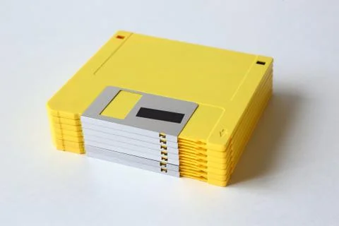Stack of Computer Floppy Disks in Good Condition 스톡 사진