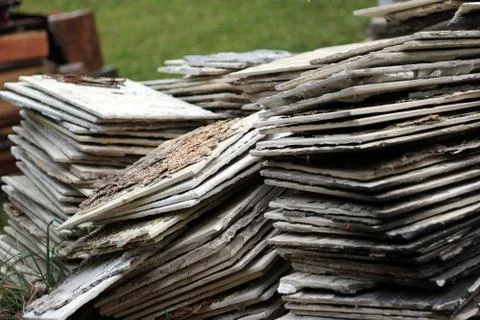 Stack of construction materials Stock Photos