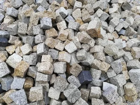 Stack of construction parallel brick Stock Photos