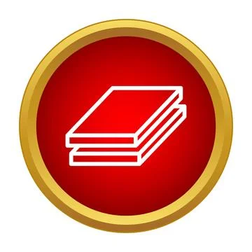 Stack of construction plywood sheets icon illustration Stock Illustration