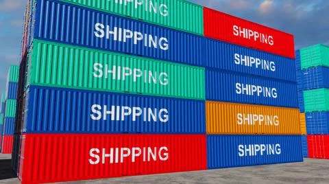 The Stack Containers For Marker 02 Stock Photos