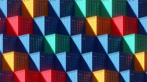The Stack Containers For Marker Stockillustratie
